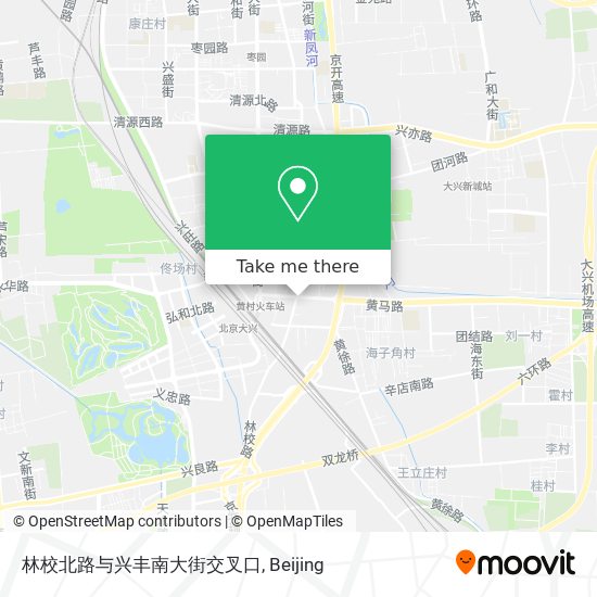 林校北路与兴丰南大街交叉口 map