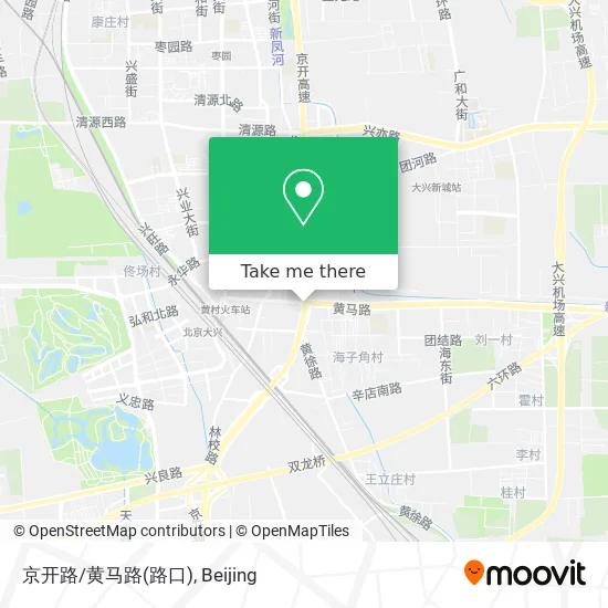 京开路/黄马路(路口) map