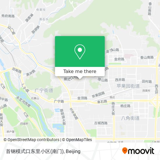 首钢模式口东里小区(南门) map