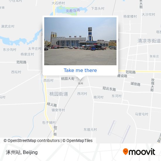涿州站 map