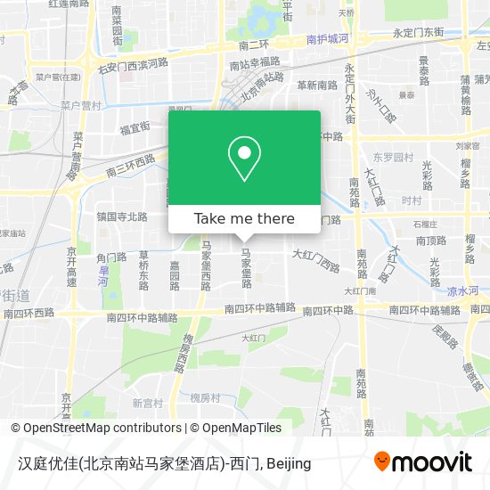 汉庭优佳(北京南站马家堡酒店)-西门 map