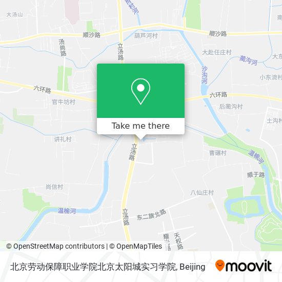 北京劳动保障职业学院北京太阳城实习学院 map