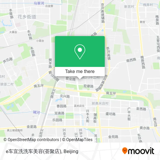 e车宜洗洗车美容(荟聚店) map