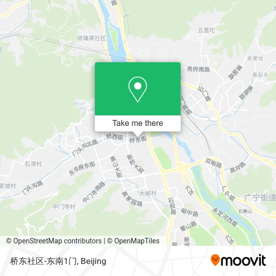 桥东社区-东南1门 map