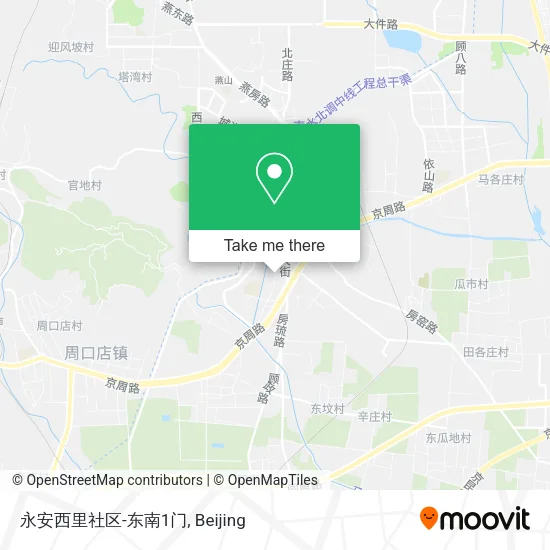 永安西里社区-东南1门 map