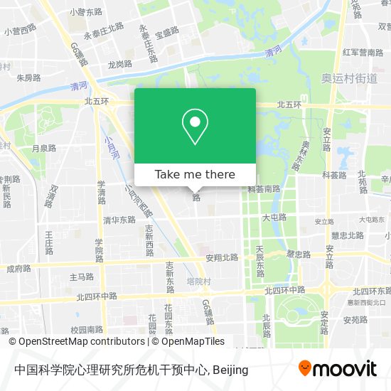中国科学院心理研究所危机干预中心 map