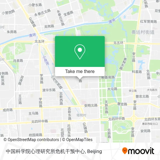 中国科学院心理研究所危机干预中心 map