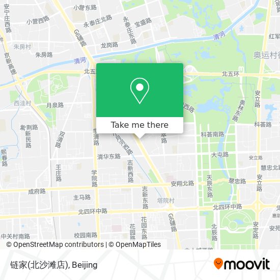 链家(北沙滩店) map