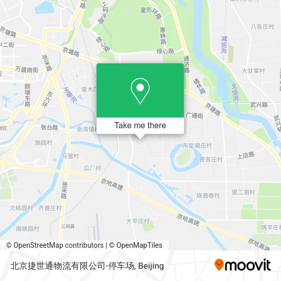 北京捷世通物流有限公司-停车场 map