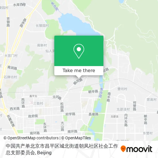 中国共产单北京市昌平区城北街道朝凤社区社会工作总支部委员会 map