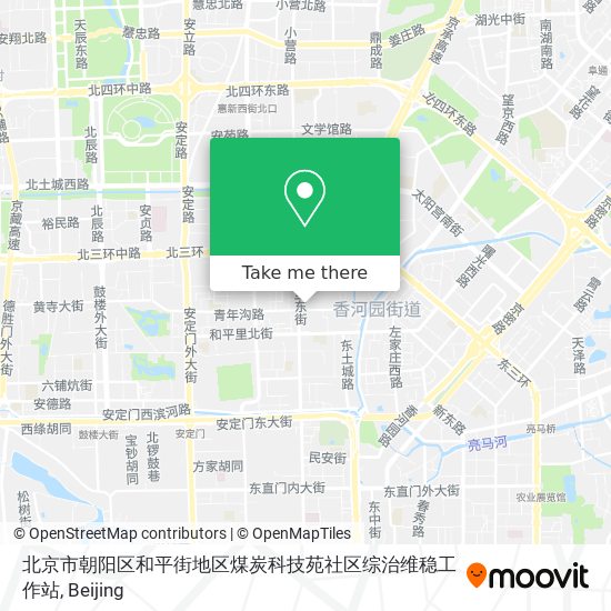 北京市朝阳区和平街地区煤炭科技苑社区综治维稳工作站 map