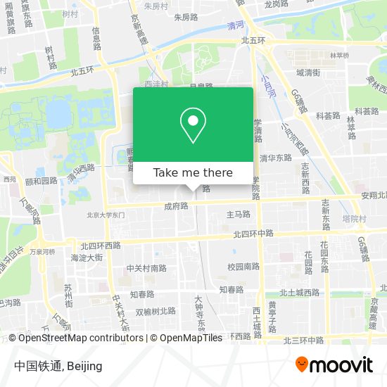 中国铁通 map