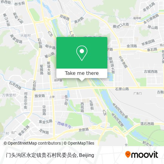 门头沟区永定镇贵石村民委员会 map