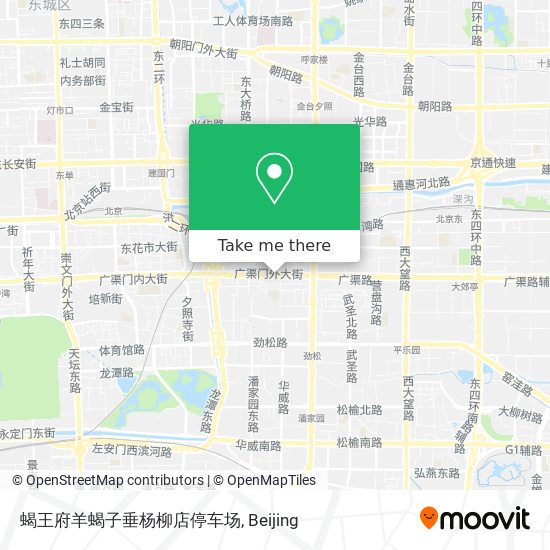 蝎王府羊蝎子垂杨柳店停车场 map