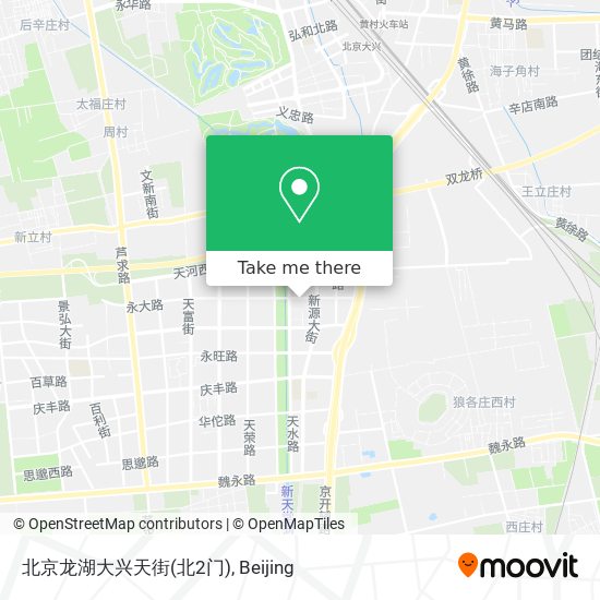 北京龙湖大兴天街(北2门) map