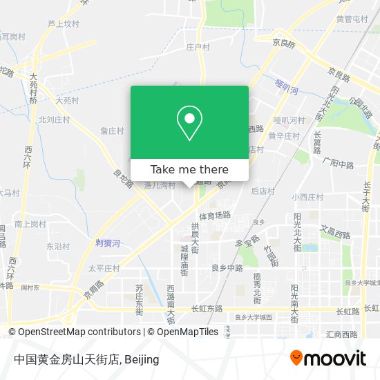 中国黄金房山天街店 map