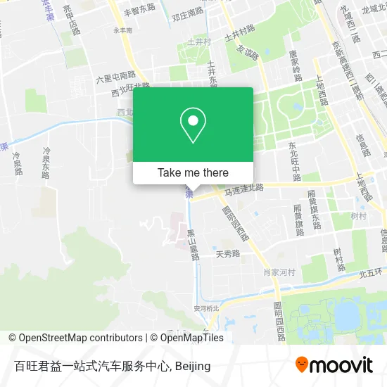 百旺君益一站式汽车服务中心 map