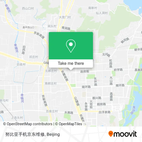 努比亚手机京东维修 map