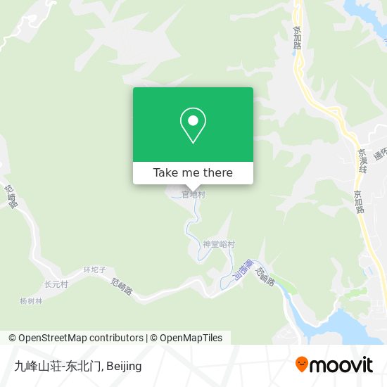 九峰山荘-东北门 map