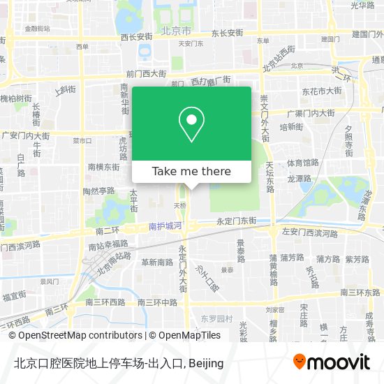 北京口腔医院地上停车场-出入口 map