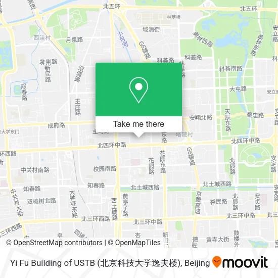 Yi Fu Building of USTB (北京科技大学逸夫楼) map