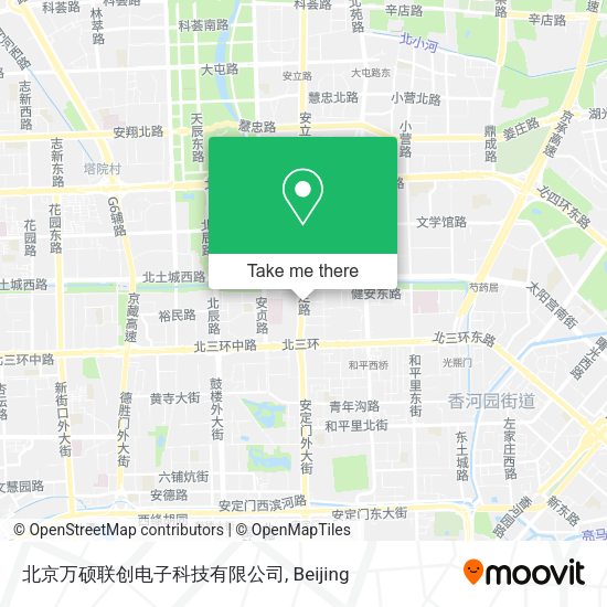 北京万硕联创电子科技有限公司 map