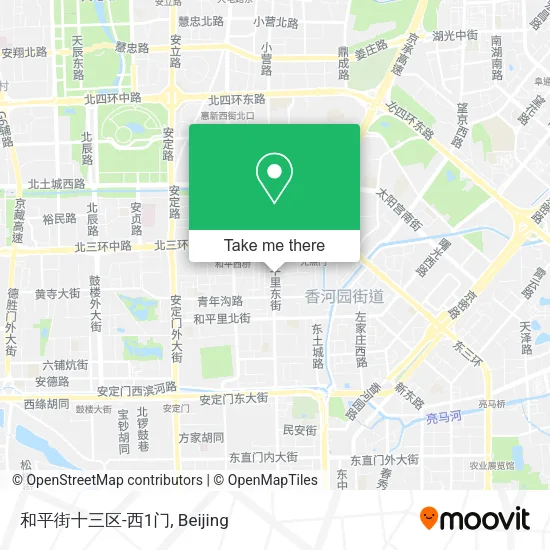 和平街十三区-西1门 map