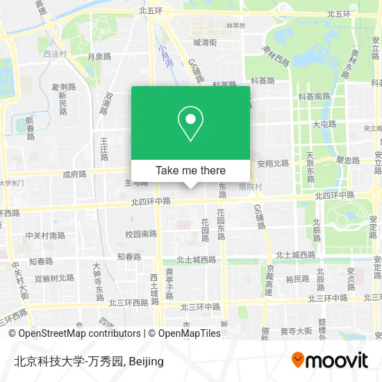 北京科技大学-万秀园 map