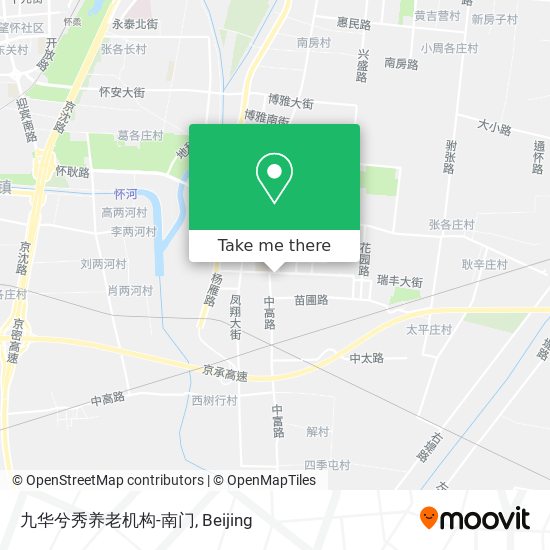 九华兮秀养老机构-南门 map