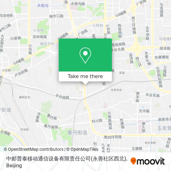 中邮普泰移动通信设备有限责任公司(永善社区西北) map
