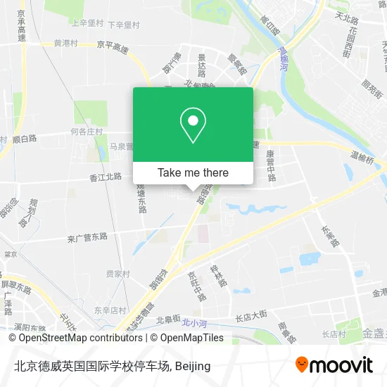 北京德威英国国际学校停车场 map