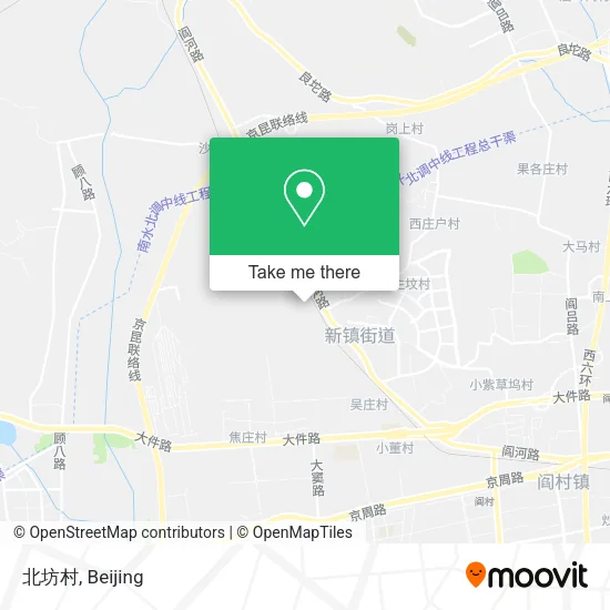 北坊村 map