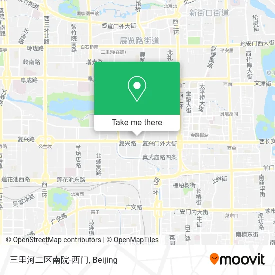 三里河二区南院-西门 map