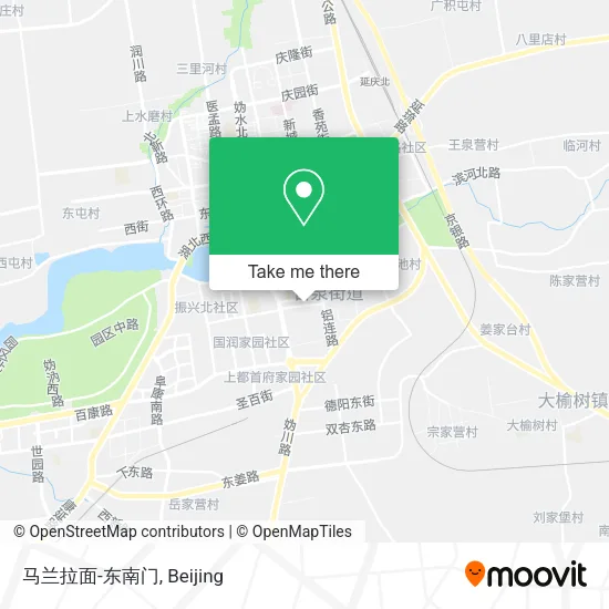 马兰拉面-东南门 map