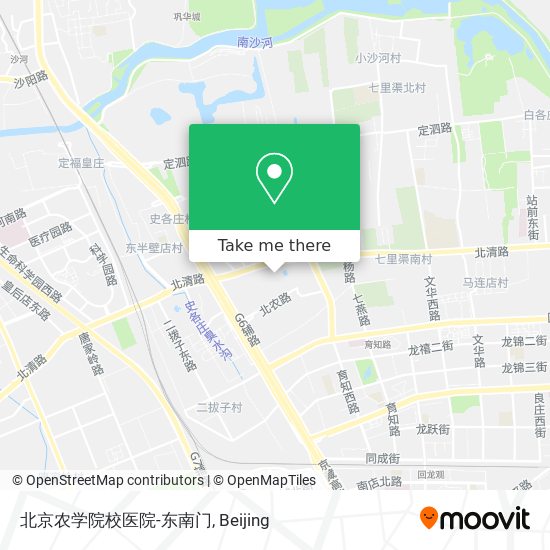 北京农学院校医院-东南门 map