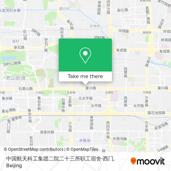 中国航天科工集团二院二十三所职工宿舍-西门 map