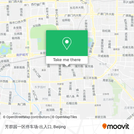 芳群园一区停车场-出入口 map