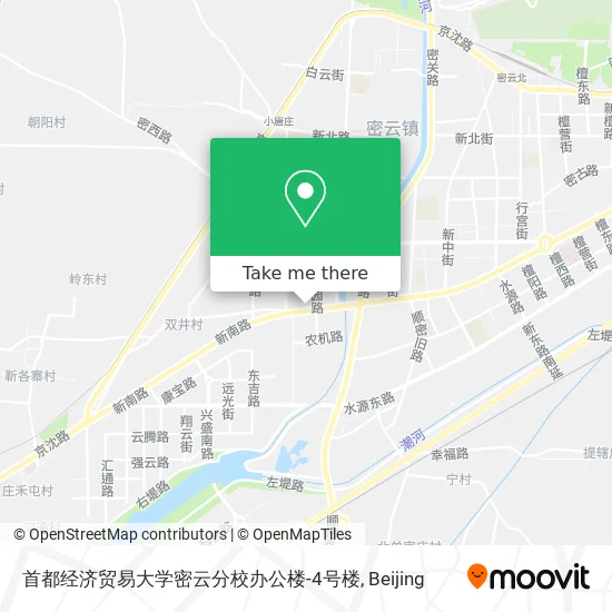 首都经济贸易大学密云分校办公楼-4号楼 map