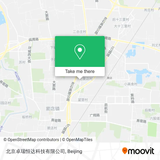 北京卓瑞恒达科技有限公司 map