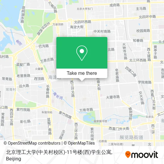 北京理工大学(中关村校区)-11号楼(西)学生公寓 map