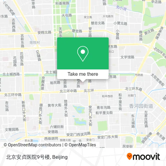 北京安贞医院9号楼 map
