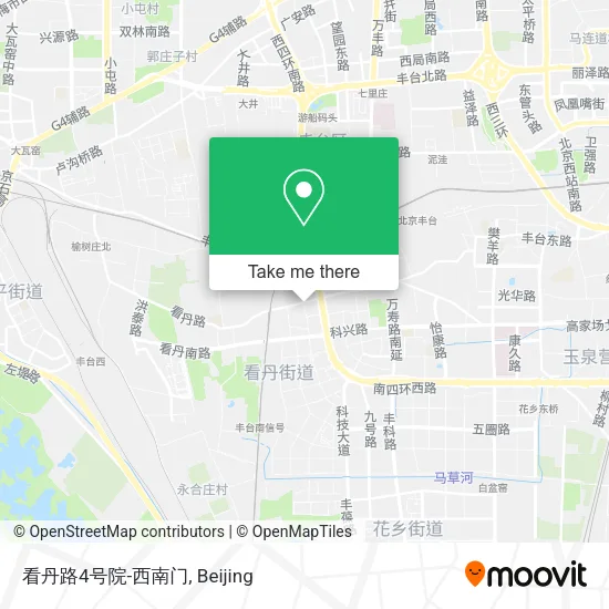 看丹路4号院-西南门 map