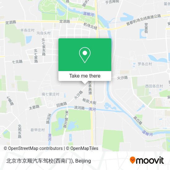 北京市京顺汽车驾校(西南门) map