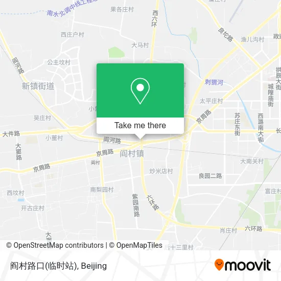 阎村路口(临时站) map