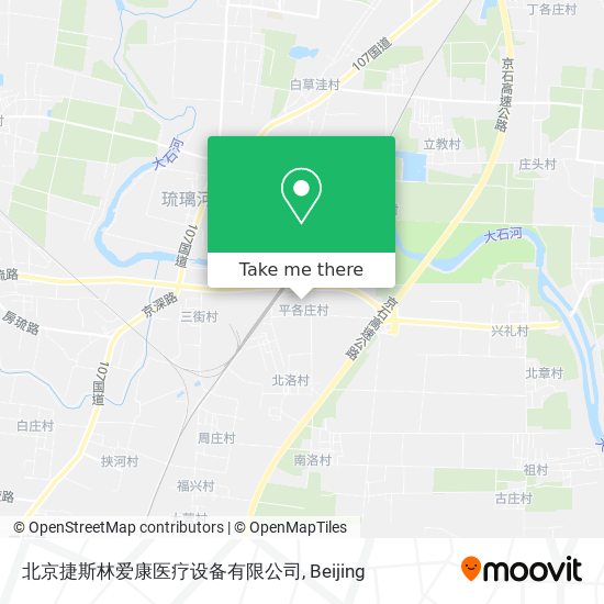 北京捷斯林爱康医疗设备有限公司 map