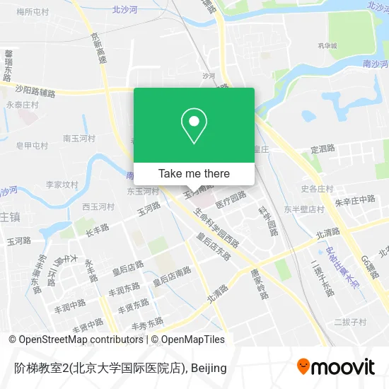 阶梯教室2(北京大学国际医院店) map