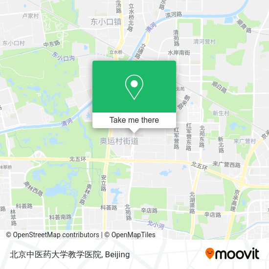 北京中医药大学教学医院 map
