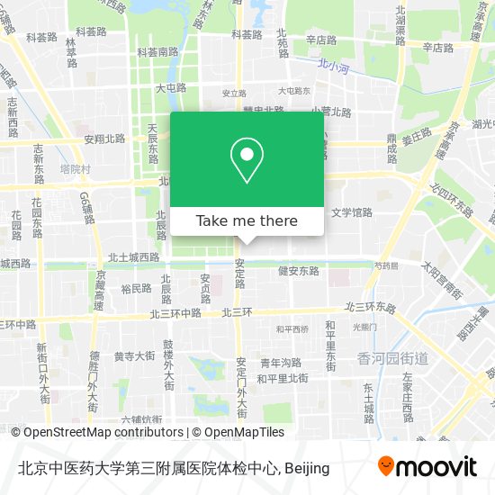北京中医药大学第三附属医院体检中心 map