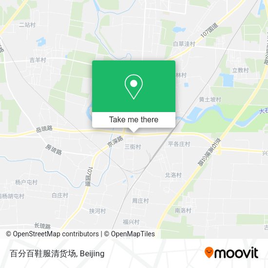 百分百鞋服清货场 map