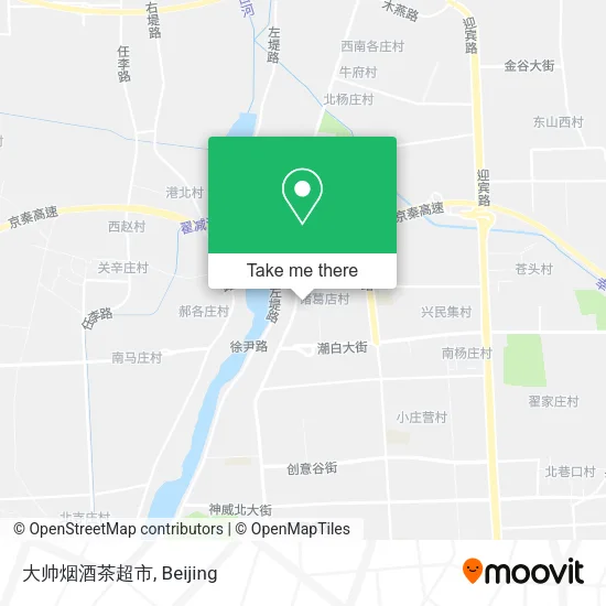 大帅烟酒茶超市 map